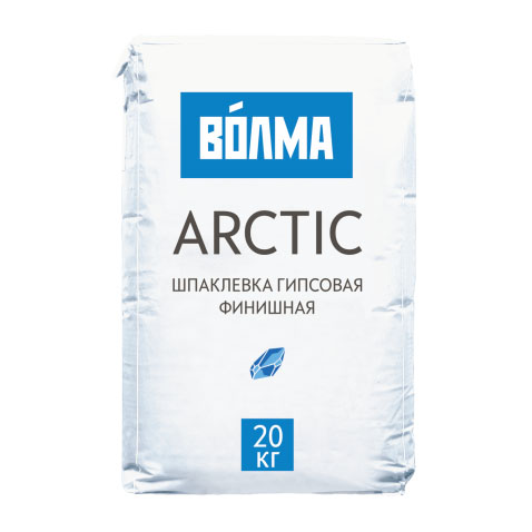 Шпаклевка гипсовая финишная Волма Арктик 20 кг цена