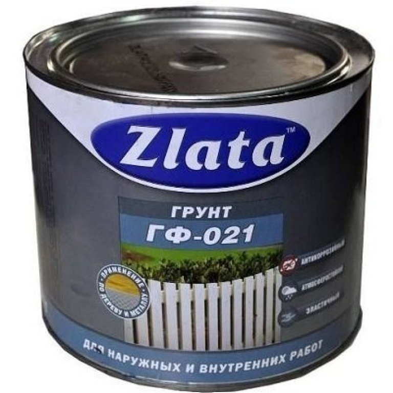 Грунт по металлу ГФ-021 красно-коричневый Zlata 1.8 кг цена