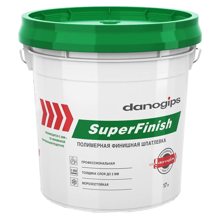 Шпатлевка универсальная Danogips SuperFinish 17 л/28 кг цена
