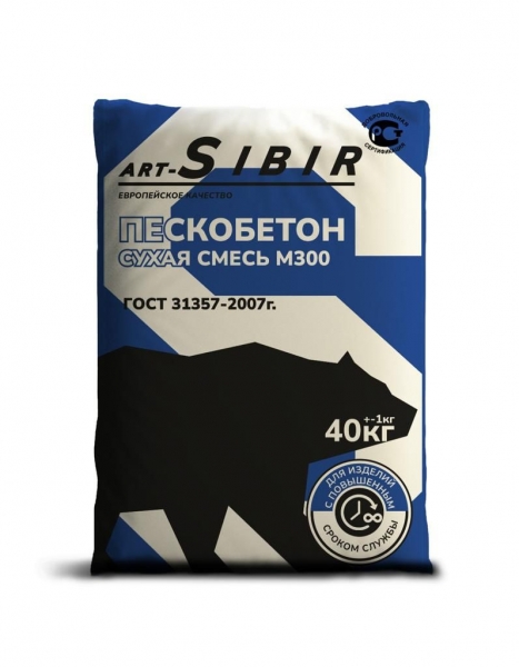 Пескобетон М300 Art-Sibir 40 кг цена