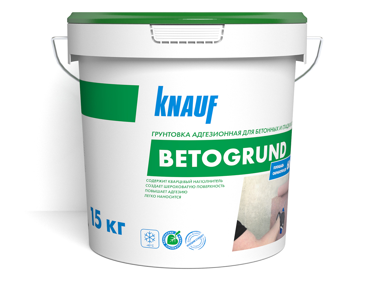 Грунтовка адгезионная Knauf Бетогрунд 15 кг цена