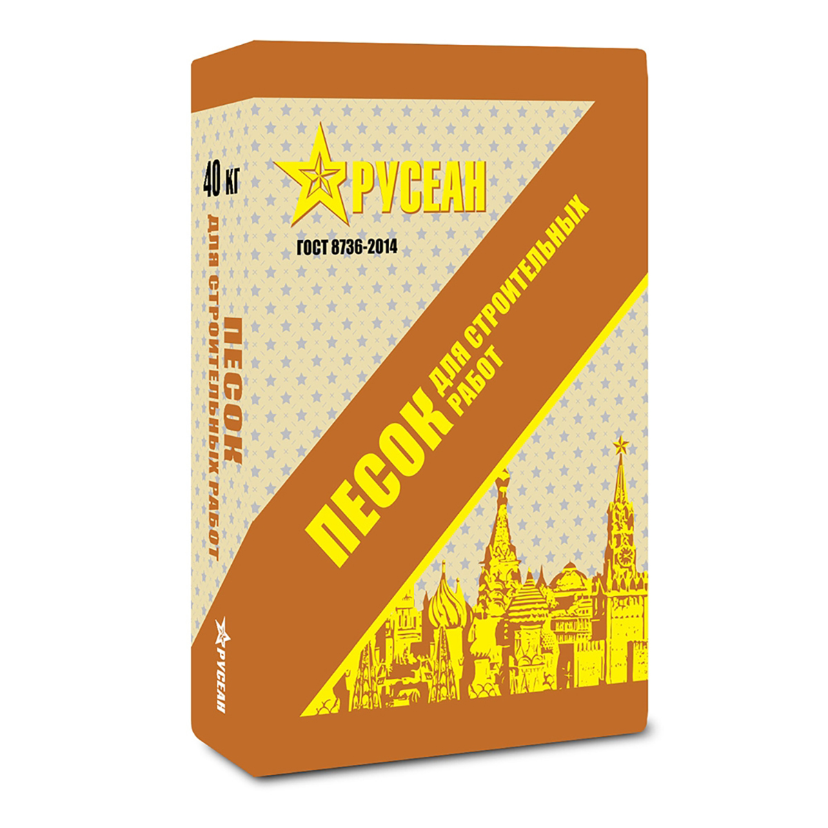 Песок Русеан мытый 40 кг