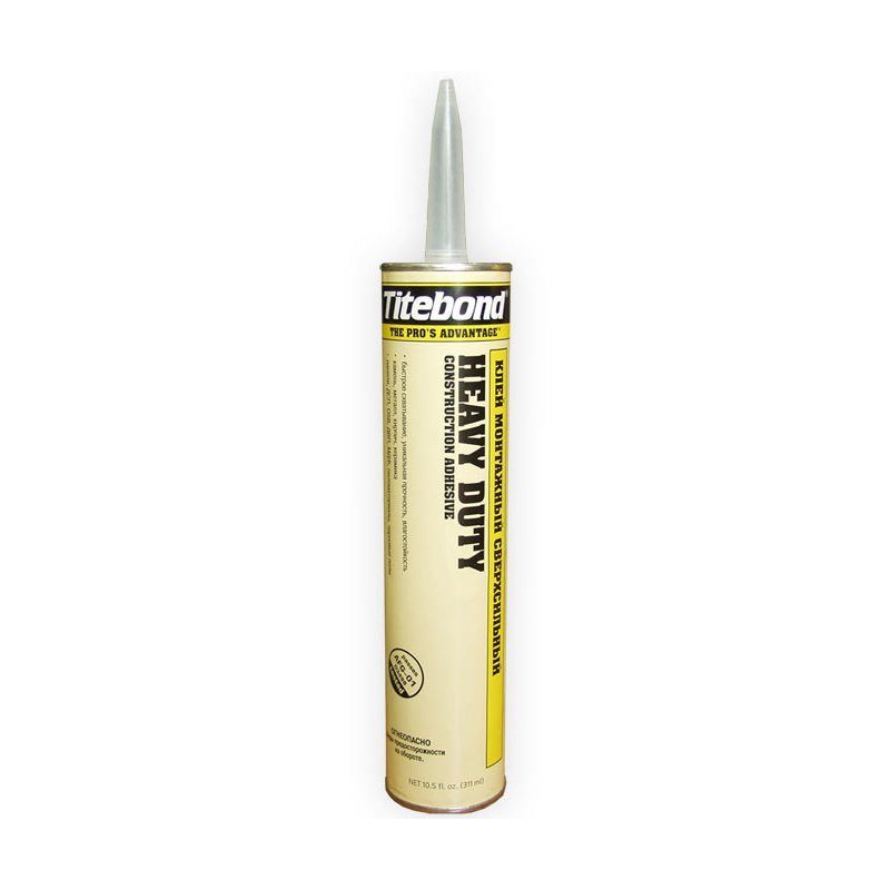 Сверхсильный монтажный клей Titebond Heavy Duty желтый цена