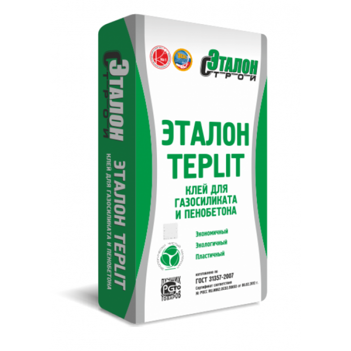 Клей для газосиликатных блоков Эталон Теплит 25 кг цена