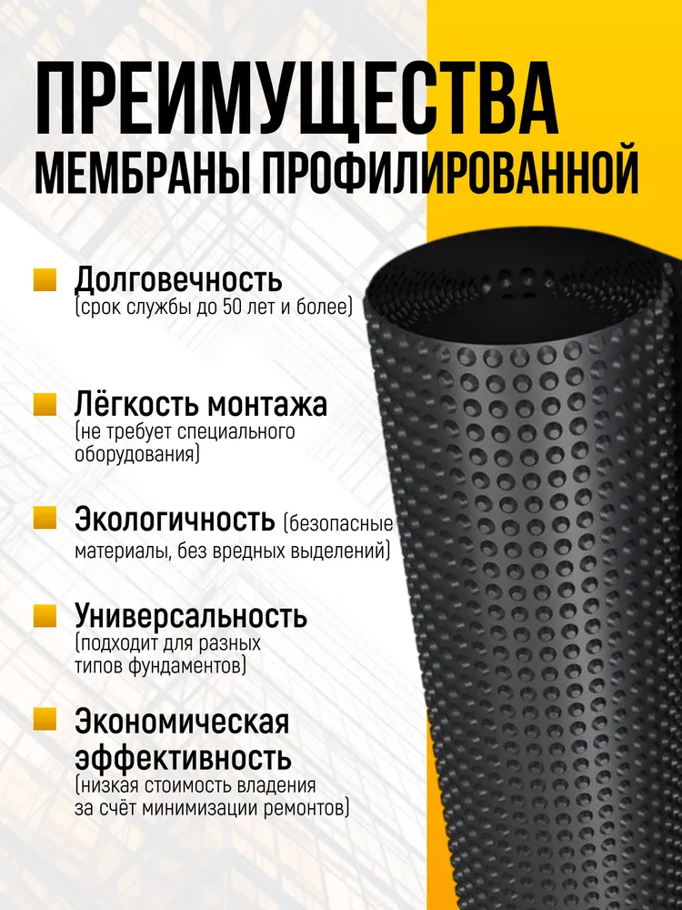 Мембрана профилированная 2х20м Lite цена