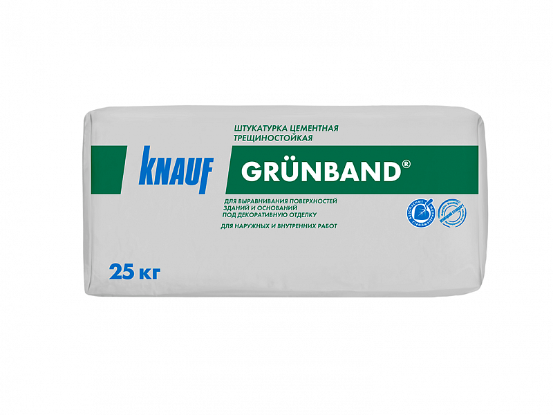Штукатурка цементная Knauf Грюнбанд 25 кг цена
