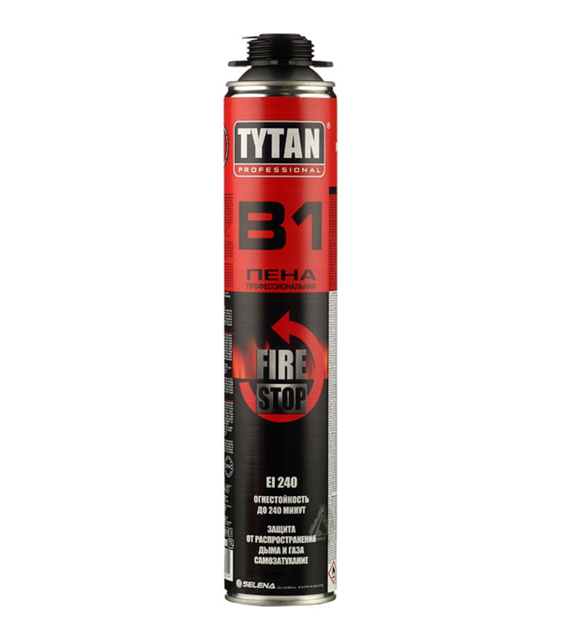 Монтажная пена Tytan Professional B1 Fire Stop Огнестойкая, профессиональная 750мл цена за баллон