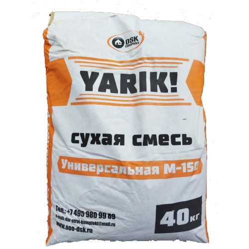 Сухая кладочная смесь М150 Yarik 40 кг цена
