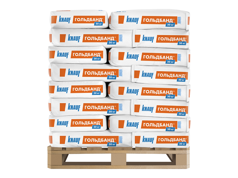 Штукатурка гипсовая Knauf Гольдбанд 30 кг цена