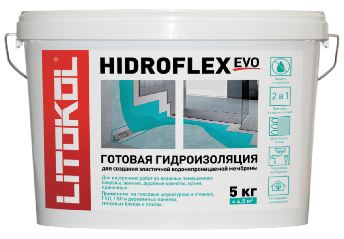 Мастика гидроизоляционная Litokol Hidroflex 5 кг цена