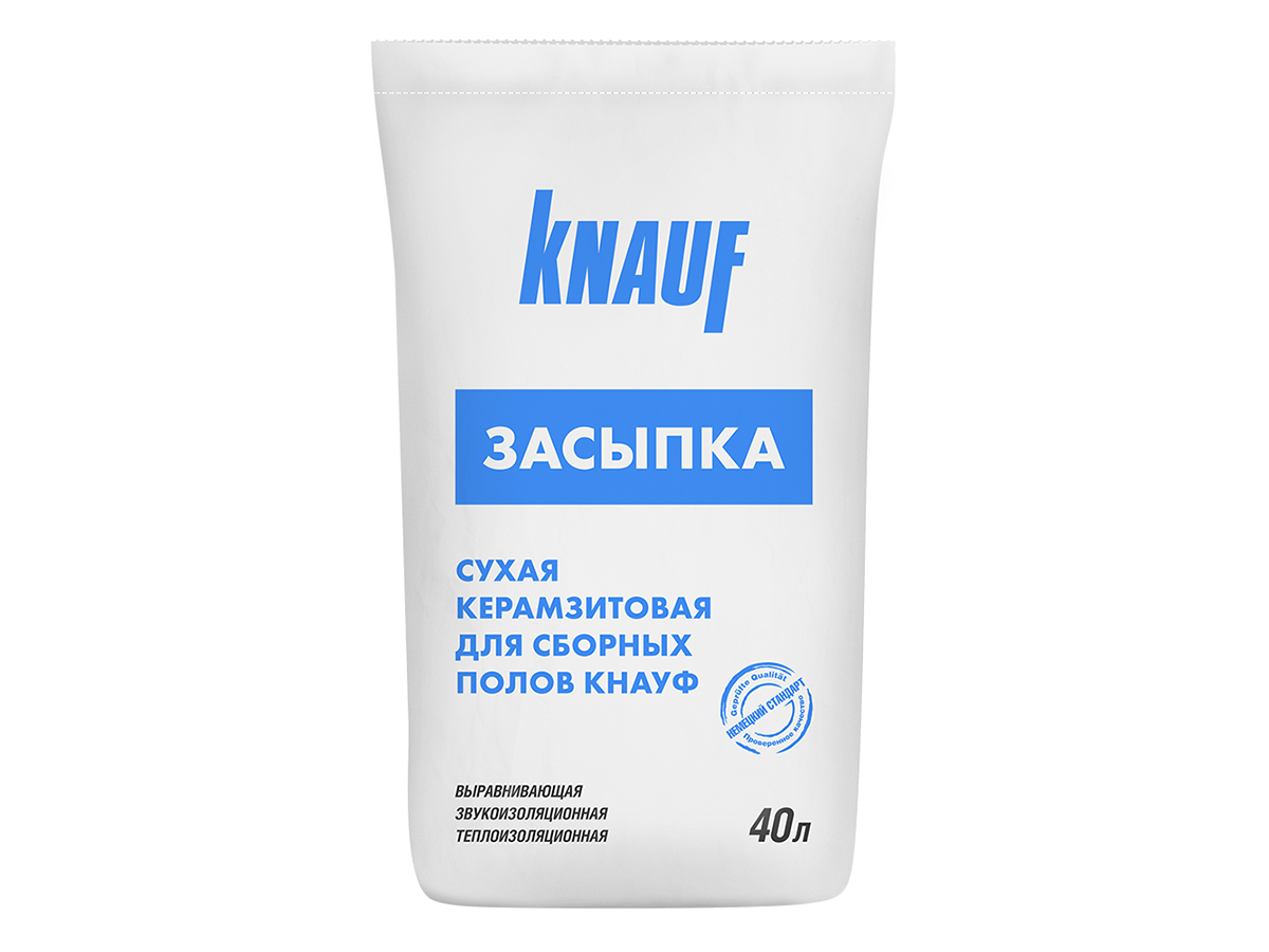 Сухая керамзитовая засыпка Кнауф фракция 0-5мм (0,04м3) цена