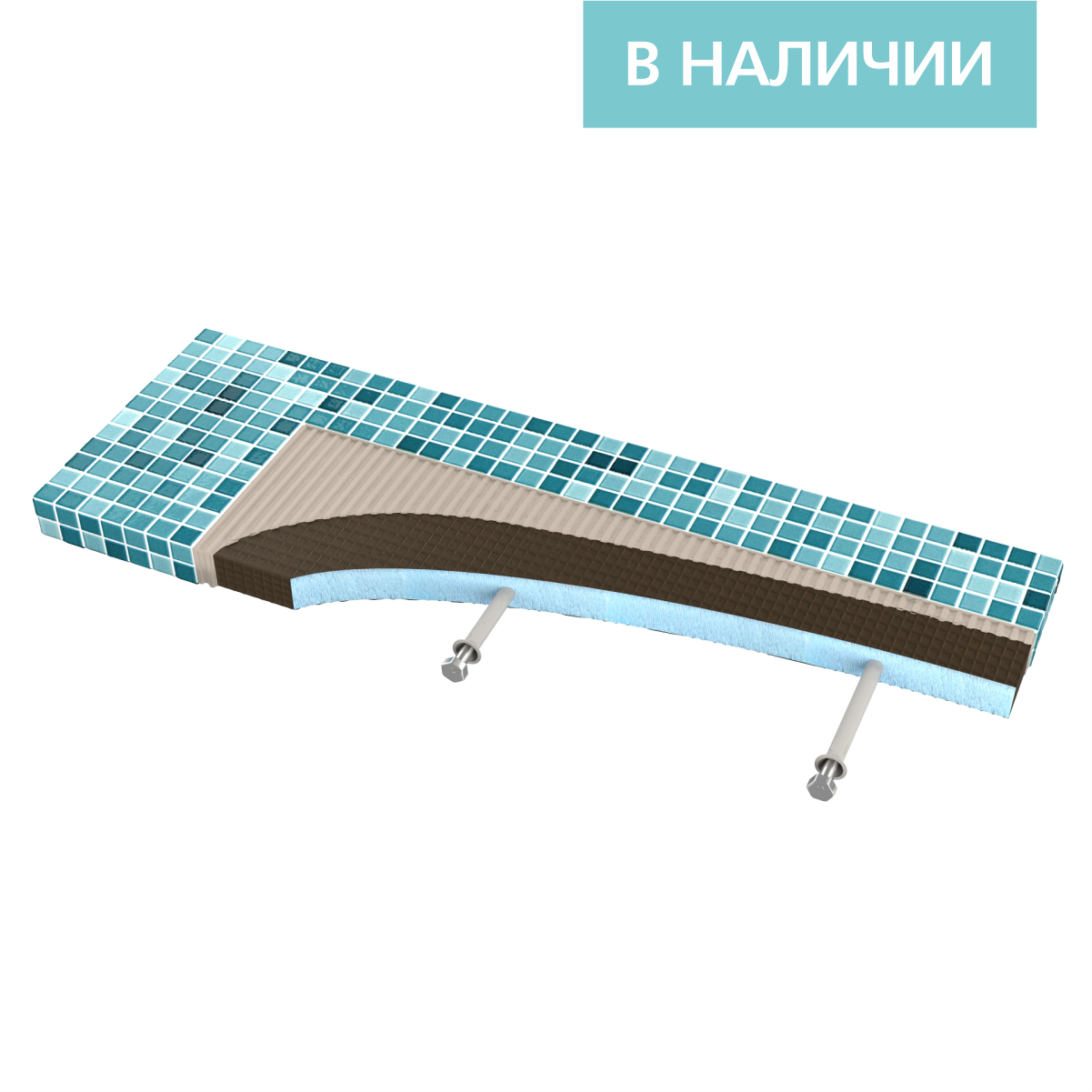 RPG Полка консольная 600х200х25 мм цена