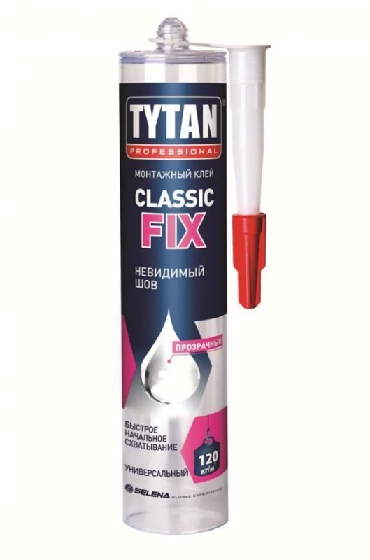 Клей монтажный Tytan Classic Fix Прозрачный цена