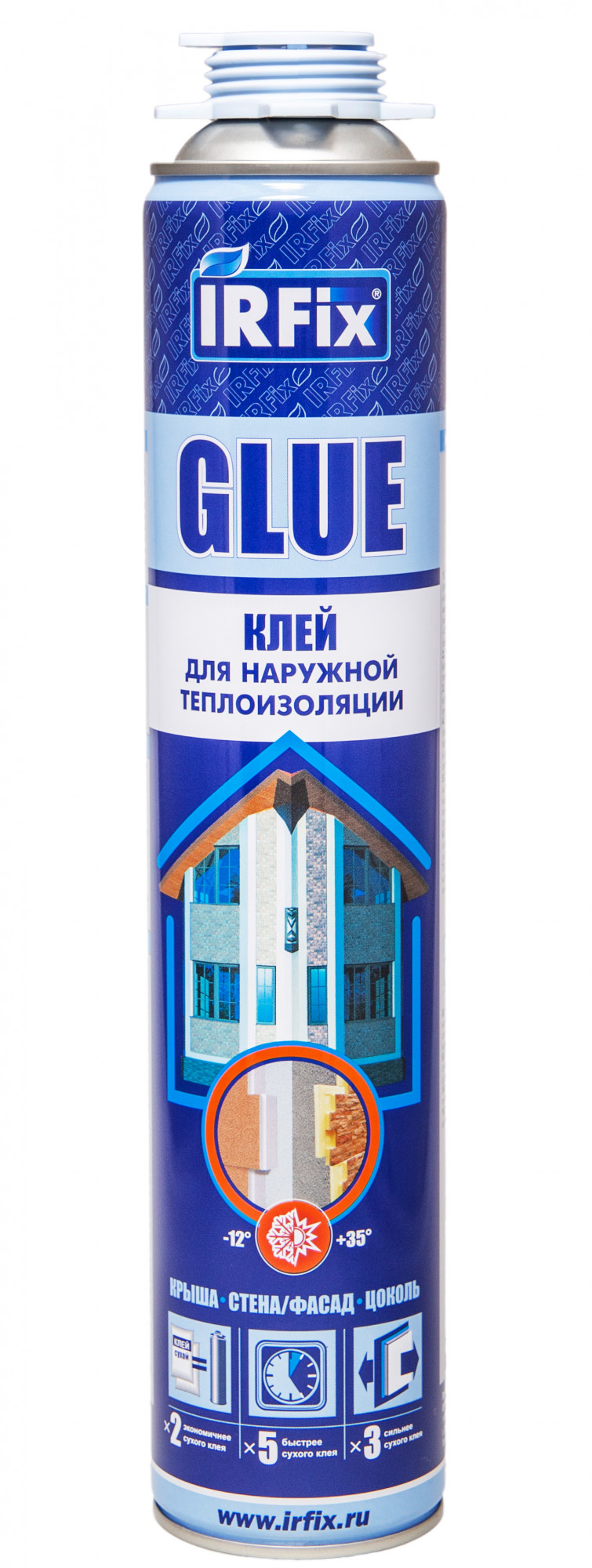 Клей-пена монтажный для пенополистирола IRFix Glue всесезонная 800 мл 10016 цена