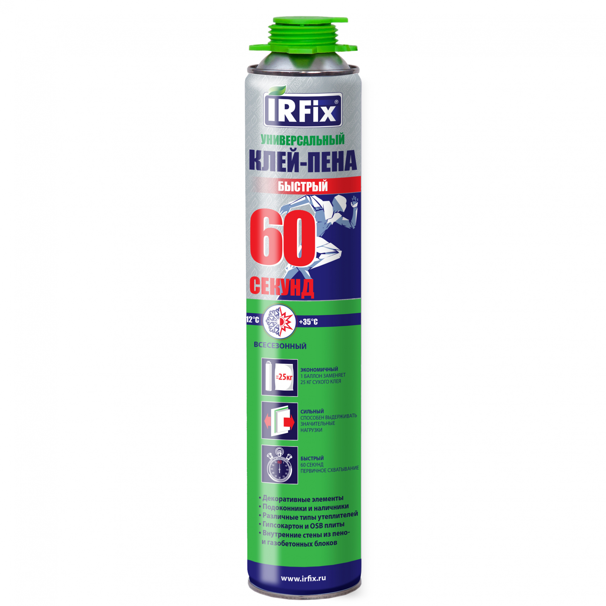 Клей-пена IRFIX универсальный 60 секунд 10014 цена