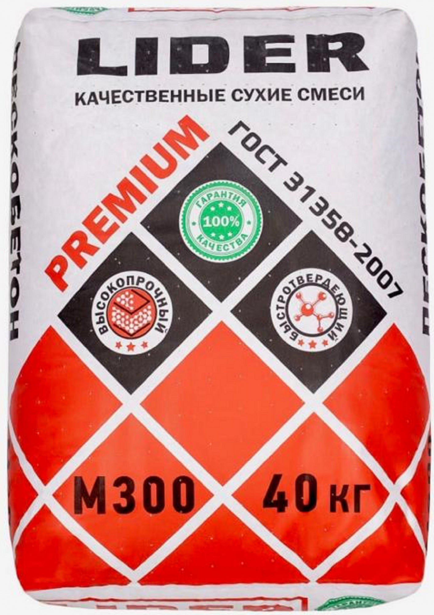 Пескобетон М300 Лидер 40кг цена